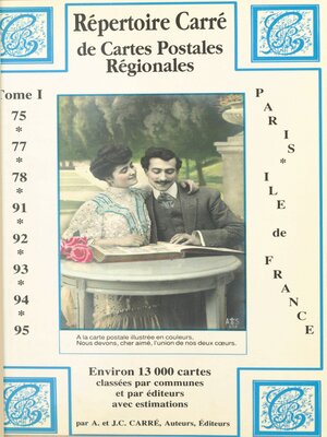 cover image of Répertoire Carré de cartes postales régionales de collection (1)